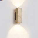 Axyaa Yellow Travertine LED Wall Lamp for Home Interior, 110v 220v Minimalist Living Room Stair Light