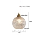 Axyaa Copper Glass LED Pendant Chandelier for Home Decor