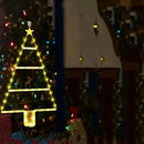 Axyaa Santa Claus Ladder LED Fairy Light for Christmas Tree Home Window Decor