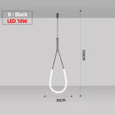 Axyaa Designer Duplex Nordic LED Chandelier for Living Room and Restaurant