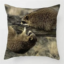 Axyaa Raccoon Wildlife Print Pillowcase for Home Bed Chair Decor