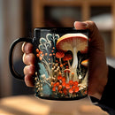 Axyaa Magic Mushroom Forest Ceramic Coffee Mug 11oz Black Tea Cup