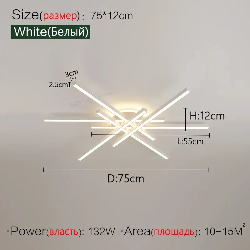 Nordic LED Ceiling Chandelier for Living Room Dining Bedroom - Axyaa