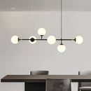 Axya Brass Glass Ball Chandelier for Living Room Dining Art Decor