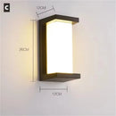 Modern LED Black Wall Sconce for House Garage Patio by Axyaa