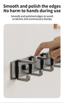 Axyaa Wall Rack Hooks for Bathroom & Kitchen - Folding Robe Towel Holder