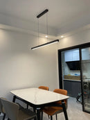 Axyaa Modern Linear Pendant Lights for Dining Room Kitchen Bar Lighting