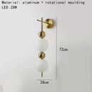Axyaa White Acrylic Ball LED Wall Lamp for Modern Home Decoration