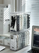 Axyaa Phone Case & Cable Organizer Box with Transparent Lid & Dustproof Design