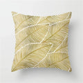 Axyaa Rose Gold Pink Palm Pillowcase 45x45cm Tropical Plants Cushion Cover