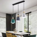 Axyaa Nordic Macaron Dining Table Light: Modern & Simple Circular Lamp for Bar Counter