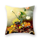 Axyaa Vase Flower Polyester Throw Pillowcase for Home Decor