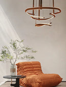 Axyaa Modern Leather LED Chandelier for Home Decoration