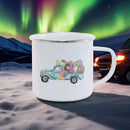 Axyaa Cute Rabbit Enamel Mug for Charming Breakfasts and Outdoor Adventure