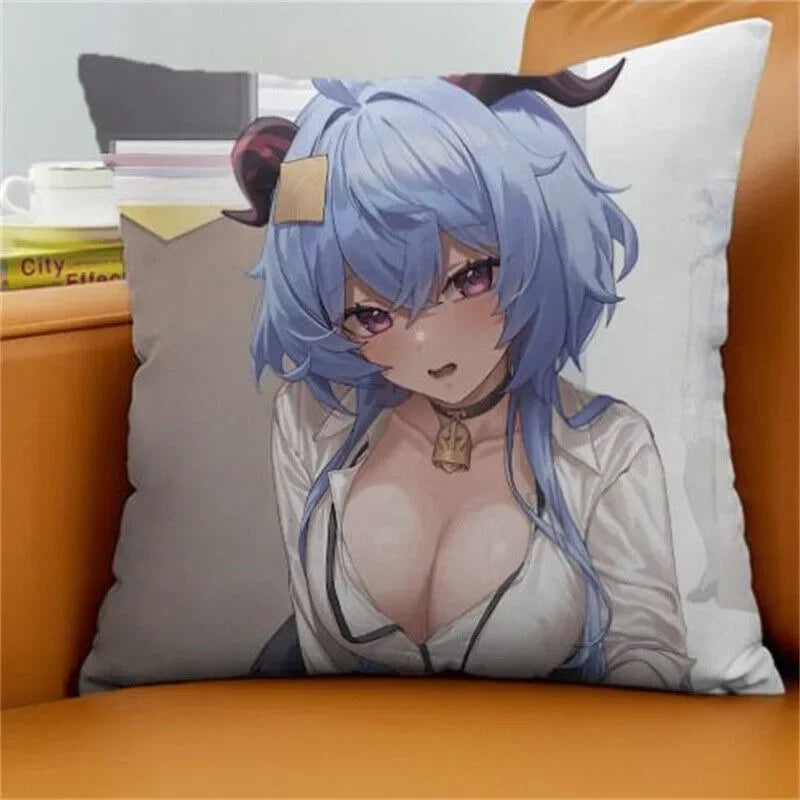 Axyaa Gan Rain Anime Cushion Cover for Stylish Home Decor