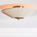Axyaa Retro Pleated Fabric Ceiling Lights | Antique Style High-end for Living Room Bedroom