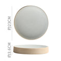 Axyaa Round Ceramic Plate Set for Stylish Dining Experience