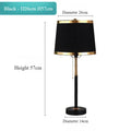 Axyaa American Retro LED Floor Lamp with Fabric Lampshade Design
