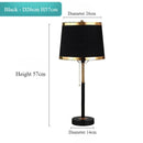 Axyaa American Retro LED Floor Lamp with Fabric Lampshade Design