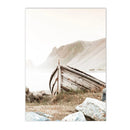 Nordic Whale Canvas Print for Living Room Decor by Axyaa