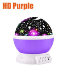 Axyaa Starry Night Light Projector 360° Rotation 12 Color Changing LED USB Lamp