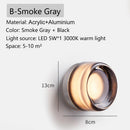Axyaa Nordic LED Round Wall Sconce for Bedroom Decoration