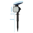 Axyaa Solar Spotlights: Adjustable 23LEDs Outdoor Landscape Lights