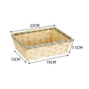 Axyaa Bamboo Basket: Handmade Rectangle Wicker Hamper for Home Storage & Display