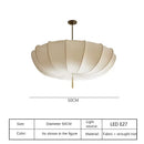 Axyaa Cream White Nordic Cloth Ceiling Light for Bedroom and Living Room