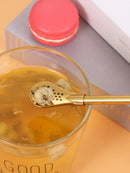 Axyaa Stainless Steel Straw Spoon Filter Scoop for Coffee Tea Milk Mixing