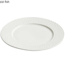 Axya Relief Texture Ceramic Dining Plate Steak Pasta Dessert Molecular Cuisine Tableware