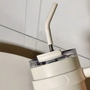 Axyaa Light Luxury Handle Cup: Insulated Straw Cup for Office, Travel, and Car