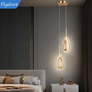 Axyaa Crystal Chandelier LED Pendant Lamp for Dining Room and Bar