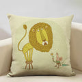 Axyaa Enchanted Forest Tree House Pillow Cover for Home Decor Sofa