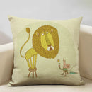 Axyaa Enchanted Forest Tree House Pillow Cover for Home Decor Sofa