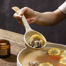 Axyaa Coarse Pottery Spoons: Long-handled Creative Ceramic Tableware Soup Spoons