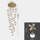 Axyaa Crystal LED Chandeliers for Living Room Dining Room Lighting