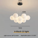 Axyaa Nordic Moon Bubble Planet LED Chandelier for Princess Room
