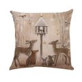 Axyaa Printed Linen Pillowcase Cushion Cover for Home Decor
