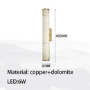 Axyaa Nordic Marble Wall Lamp: Simple, Elegant, All-Copper Design for Bedroom, Living Room