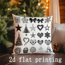 Christmas Pillowcases for Home Decor - Axyaa Pattern Cushion Cover for Sofa Bedroom Car