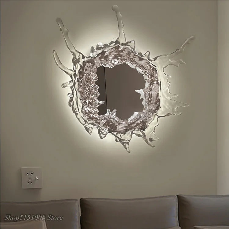 Axyaa Water Drop LED Wall Light for Bathroom Vanity Hallway Home Decor