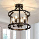 Axyaa Vintage Chandelier Ceiling Light for Farmhouse Living Room & Kitchen