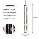 Axyaa Modern Glass LED Floor Lamp Living Room Bedroom Lighting Fixtures