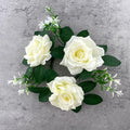 Axyaa Rose Floral Candle Rings Wreaths: Spring Artificial Rose Wreath for Home Decor