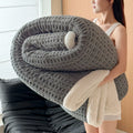Axyaa Double Layer Fleece Blanket for Sofa or Bed Queen – Thick & Warm
