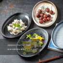 Axyaa Ceramic Oval Fish and Vegetable Dish - Large Personality Steamed Fish Dish