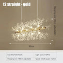 Axyaa Dandelion Crystal Light: Luxury Starry Sky Lighting for Living Room, Restaurant, Bedroom