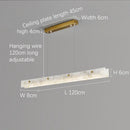 Axyaa Marble Strip Pendant Light: Elegant Natural Stone Hanging Lamp for Home Dining & Bar