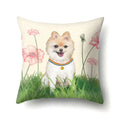 Axyaa Geometric Cat Dog Print Polyester Pillow Cover 45x45cm